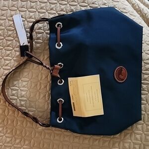 NWT Dooney and Bourke nylon bucket bag in Navy